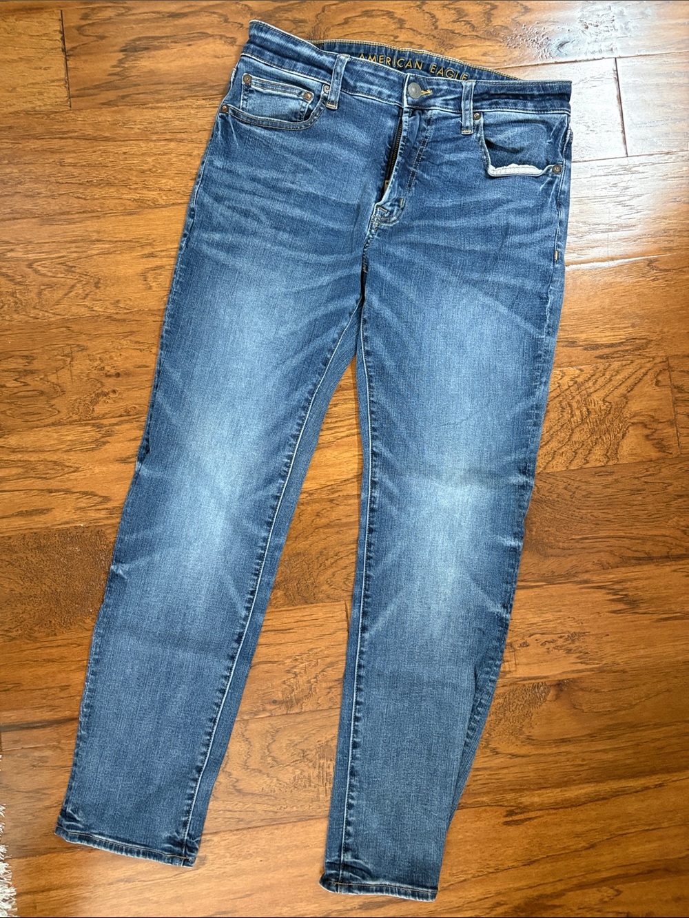 American Eagle Outfitters Men's Medium Blue Skinny Jeans